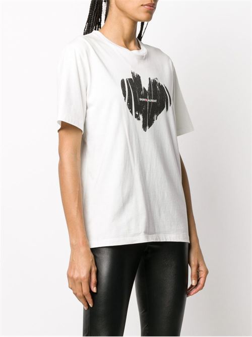 T-shirt con logo SAINT LAURENT | 615522YBSO29744